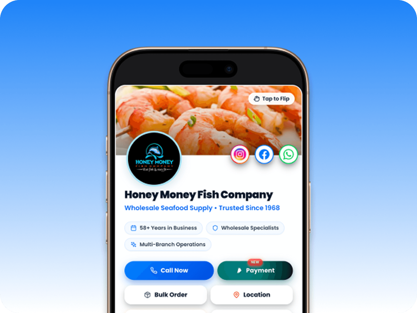 Honey Money Fish Company OneLink portfolio preview
