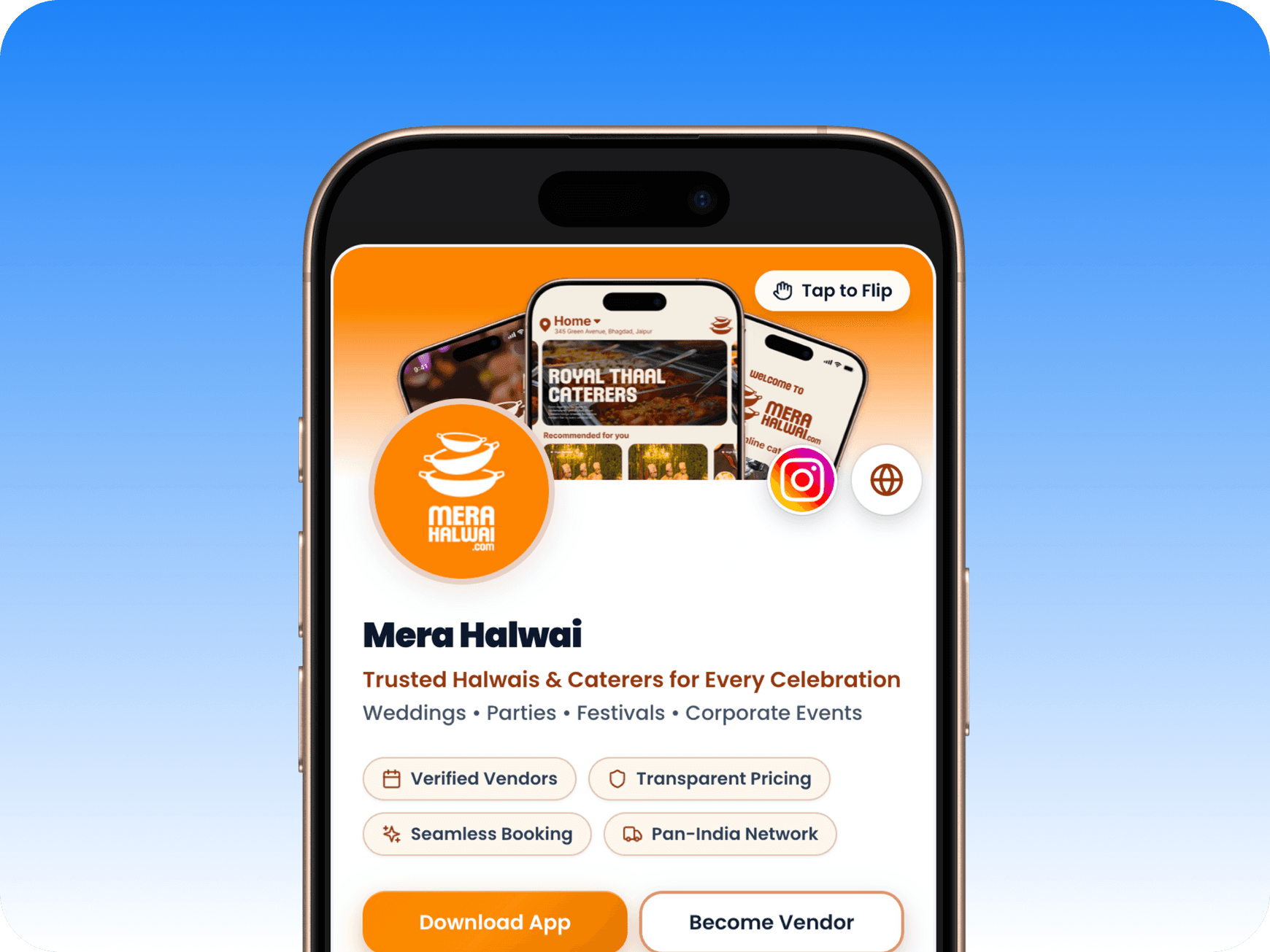 Mera Halwai OneLink portfolio preview