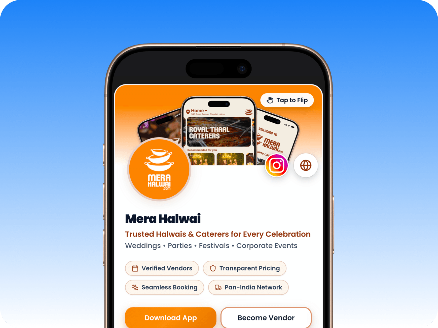 Mera Halwai OneLink portfolio preview